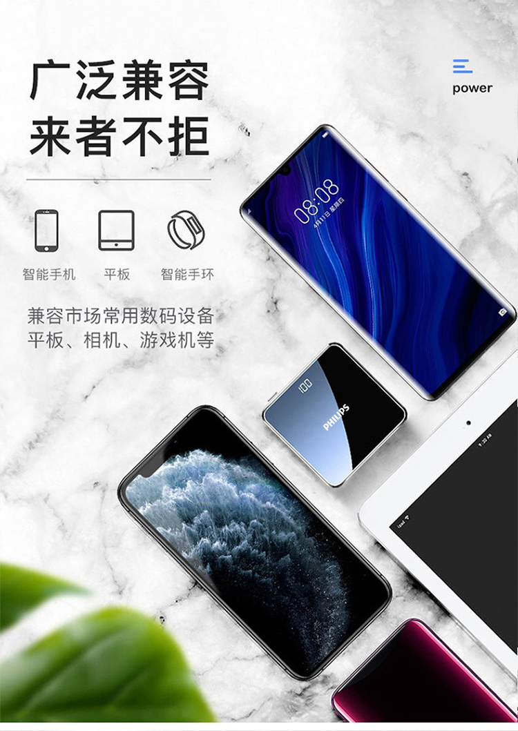 飞利浦DLP2116B移动电源10000mAh黑色（个）