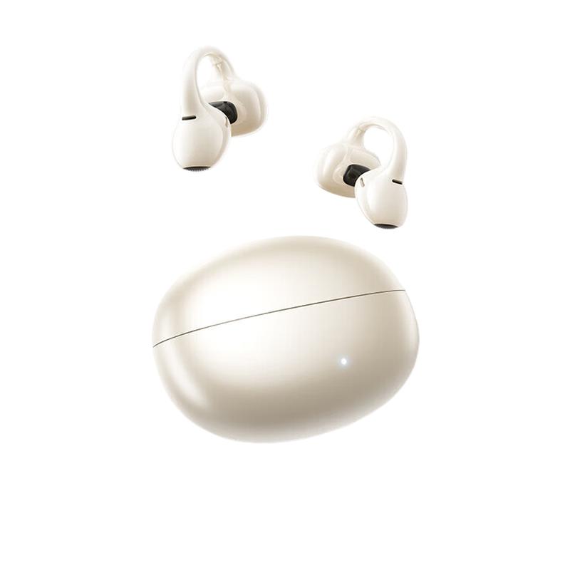 漫步者 Lolli Clip AI 开放式降噪蓝牙耳机 金色（个）