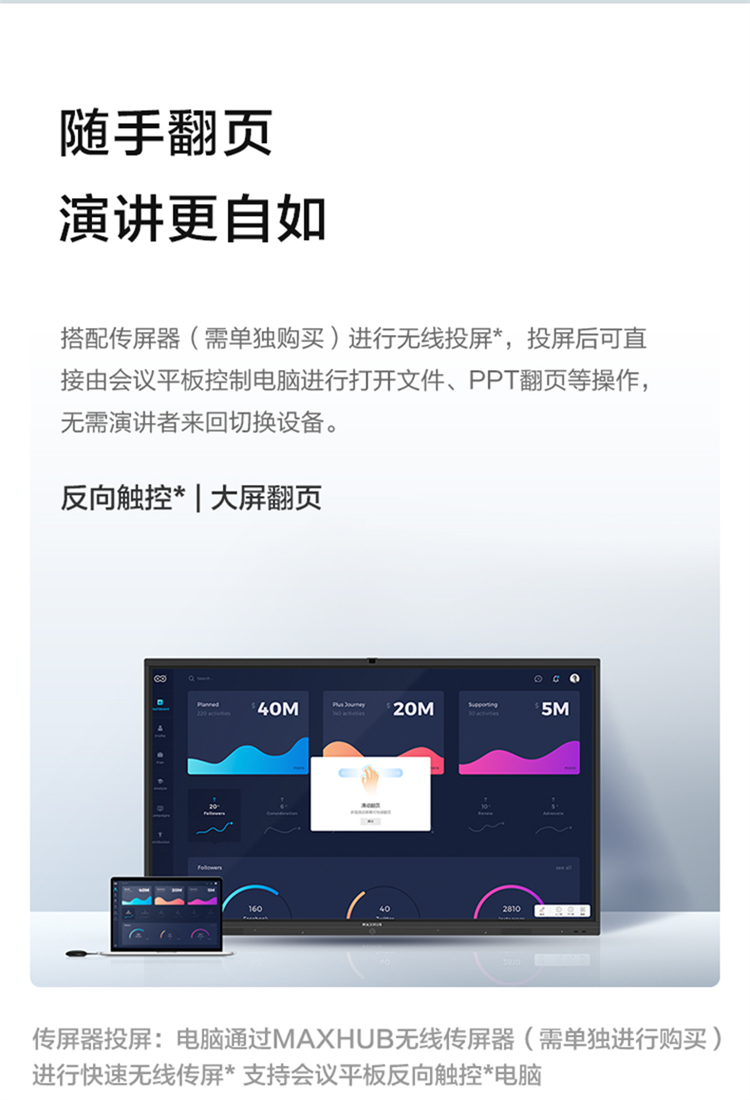 MAXHUB 55英寸平板一体机(CA55CU+MT51A i5核显)（台）