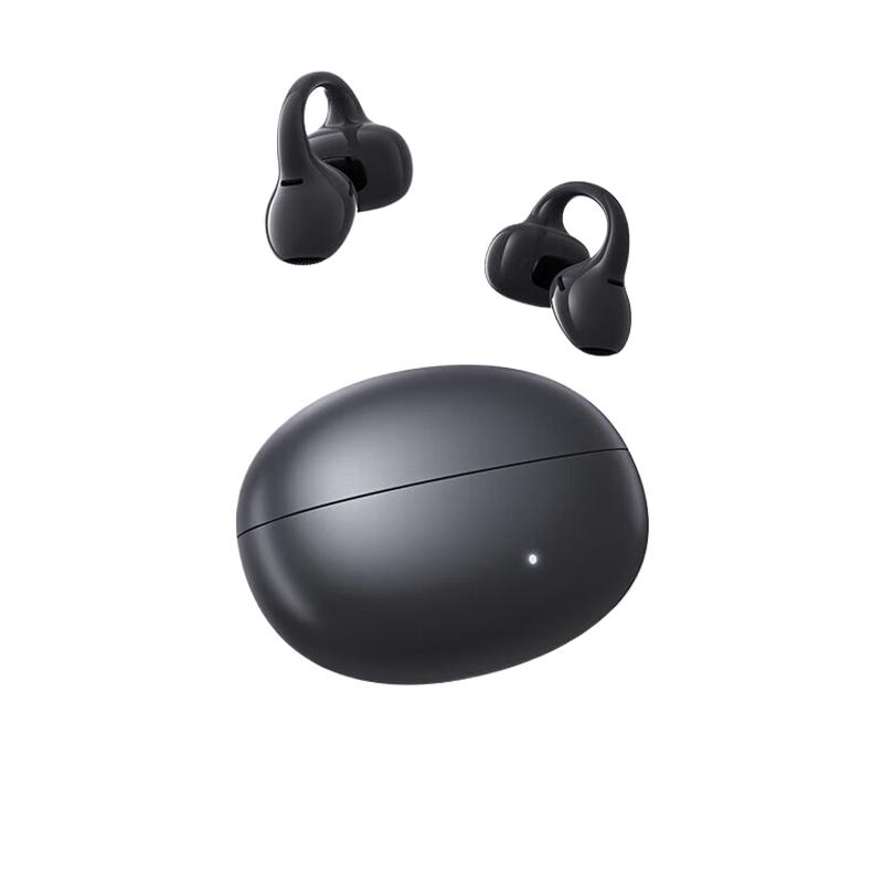 漫步者 Lolli Clip AI 开放式降噪蓝牙耳机 黑色（个）