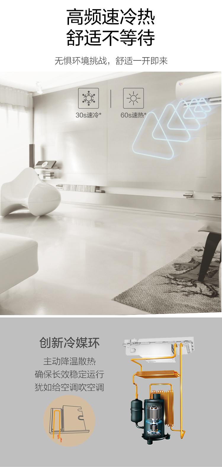 美的 Midea KFR-50GW/BP3DN8Y-PC401(2) 空调（套）