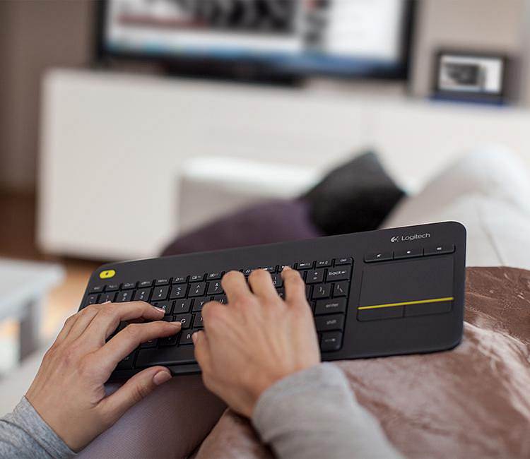 罗技K400-Plus无线触控键盘黑色(个)