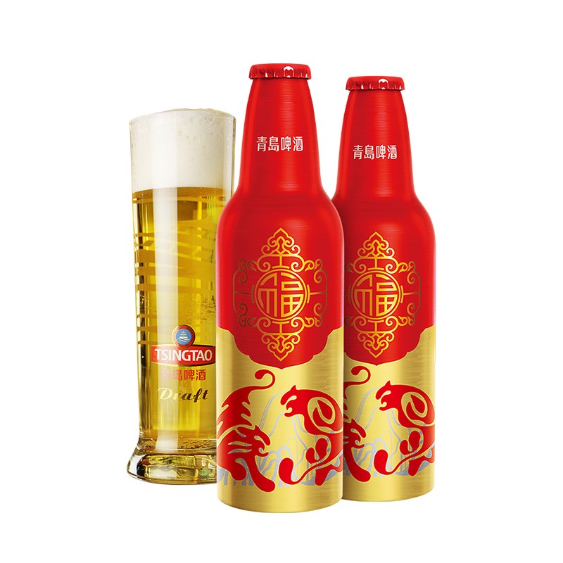 青岛啤酒(tsingtao)鸿运当头11度 355ml*12瓶 铝瓶(单位:箱)|酒精类