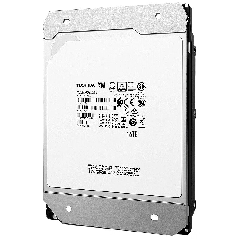 东芝mg08aca16te企业级nas机械硬盘16t/sata/cmr垂直(个)