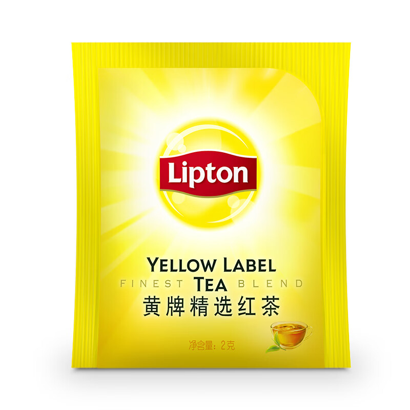 立顿(lipton)红茶包黄牌精选红茶2g*80包 独立铝箔袋装(单位:盒)