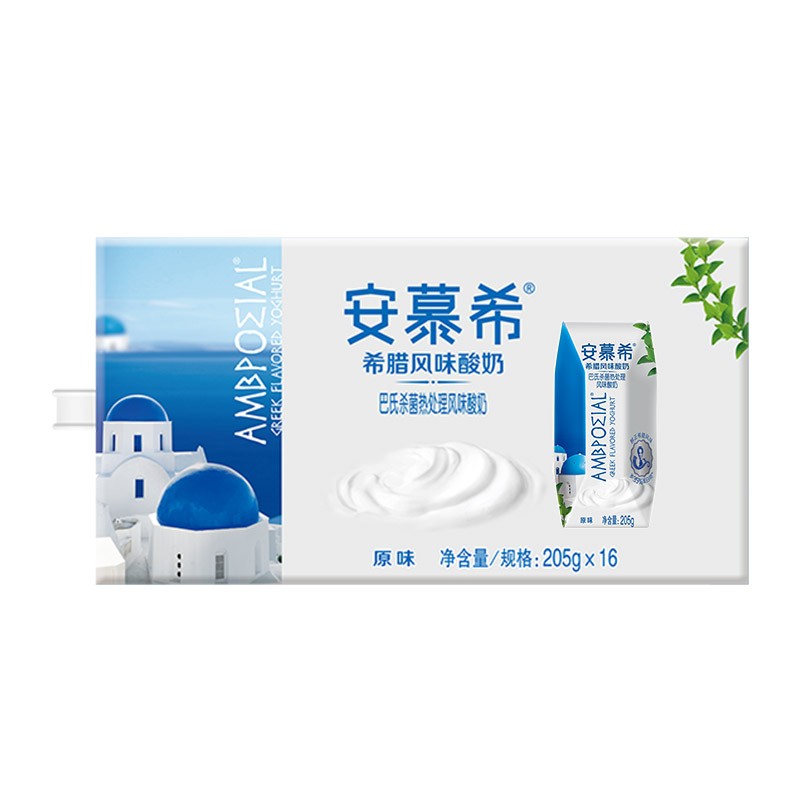 伊利安慕希希腊原味酸奶205g*12盒(单位:箱)