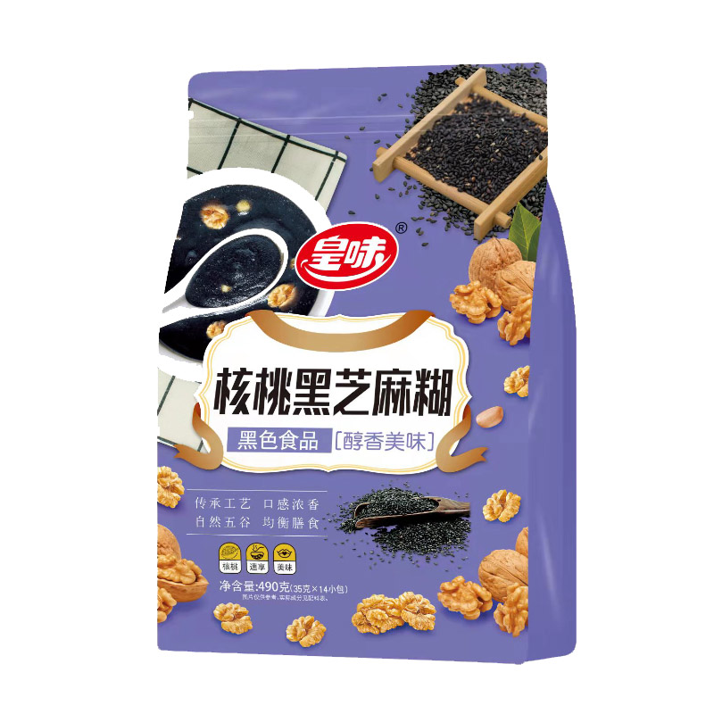 皇味核桃黑芝麻糊490g(单位:袋)